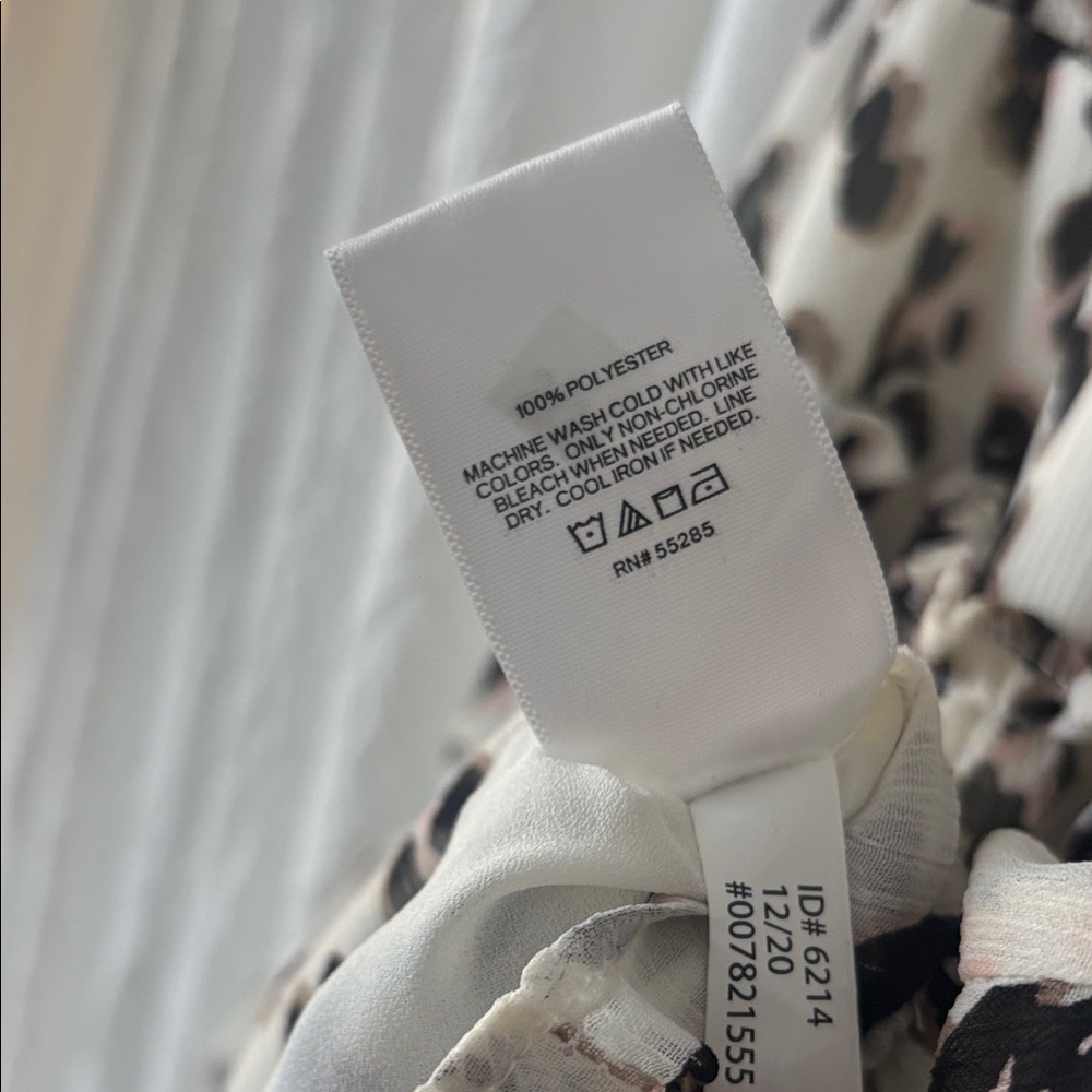 Express Leopard Print Ruffle Mini Dress - Picture 8 of 8